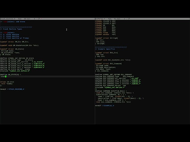 C-Scripting: Stack Machine Example