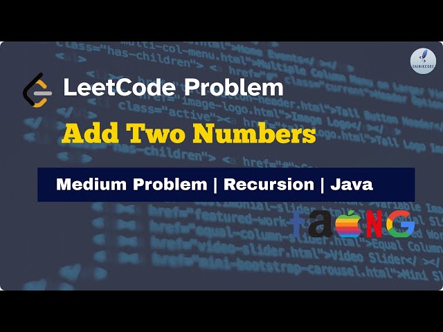 Add Two Numbers Leetcode | Java Solution Using Recursion | Top Interview Question Explained