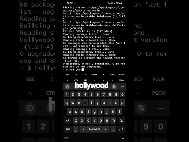 Fake Hacker screen, Feel like hacker by using this termux command