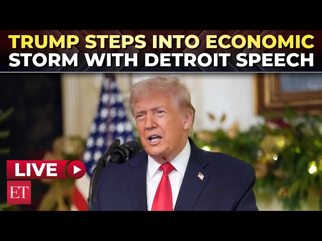 LIVE | Trump’s Detroit speech sparks buzz as Fed chair investigation unfolds