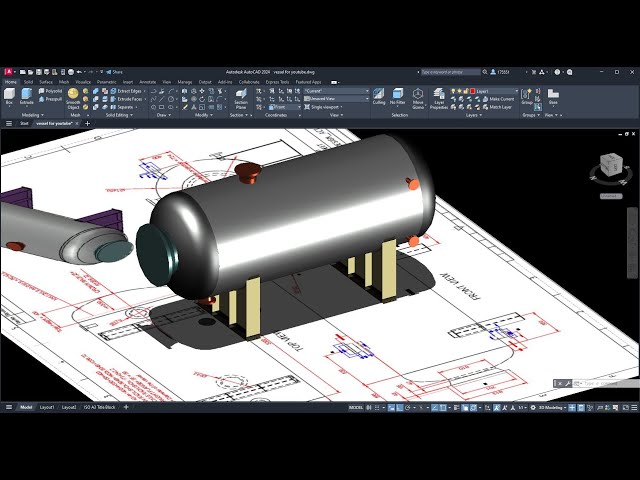 Pressure Vessel Tutorial in AutoCAD