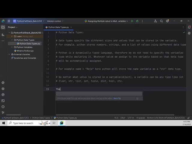 Python Data Types - Fundamentals