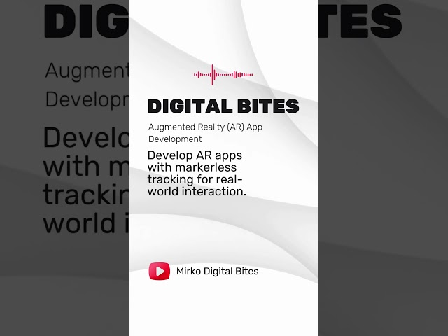 Augmented Reality AR App Development