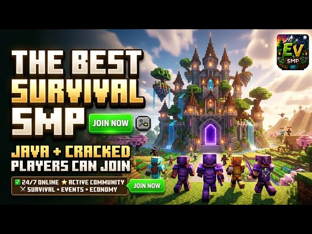 The BEST Minecraft Survival SMP for Java & Cracked Players! 🌿 (1.21.11)