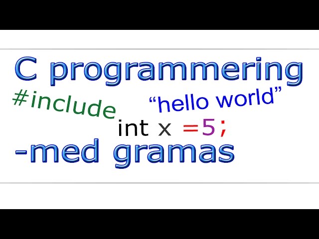 C programmering svenska - 11 - while loop