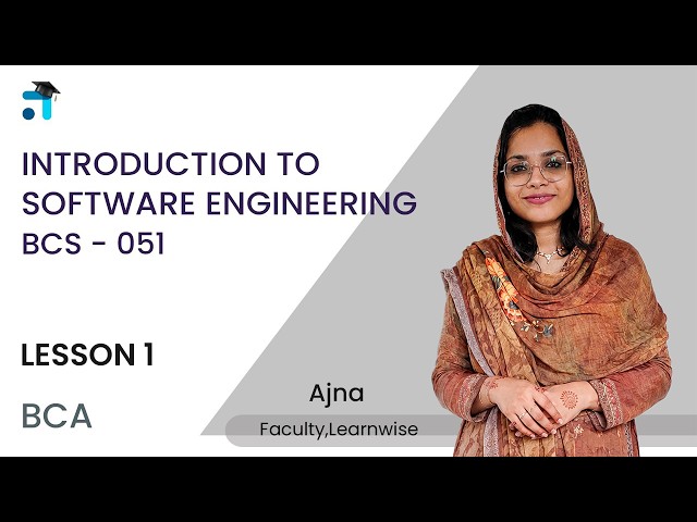 Lesson 1 (Block 1) | Introduction to Software Engineering | BCS051 | Kerala's No.1 IGNOU Coaching
