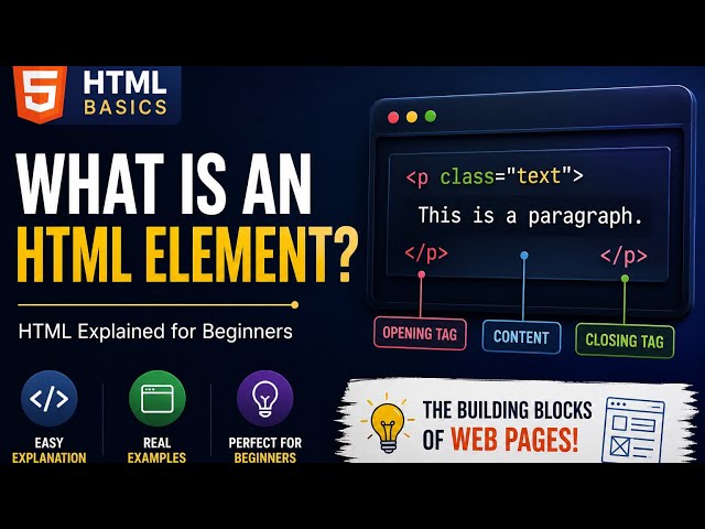 What is an HTML Element? | HTML Elements Explained for Beginners (2026)