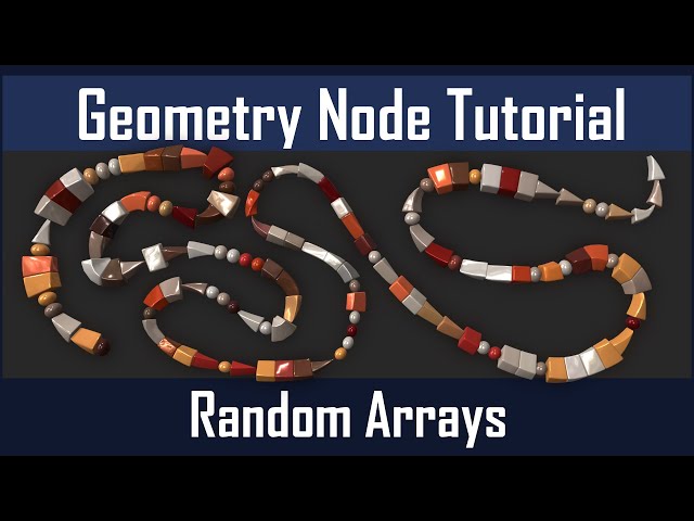 Geometry Nodes: Random Arrays