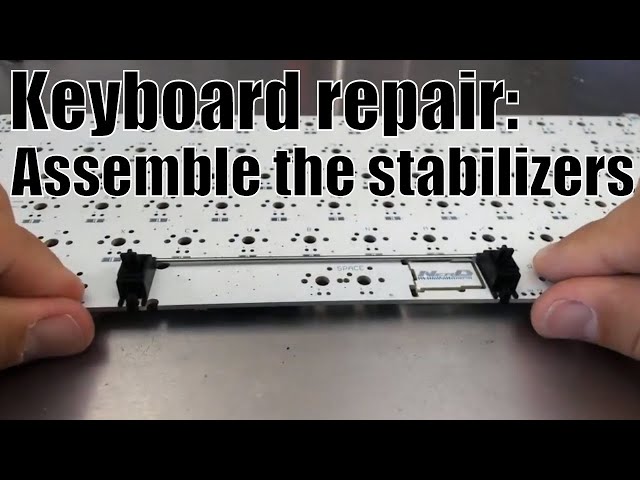 How to assemble a mechanical keyboard stabilizer (simple)
