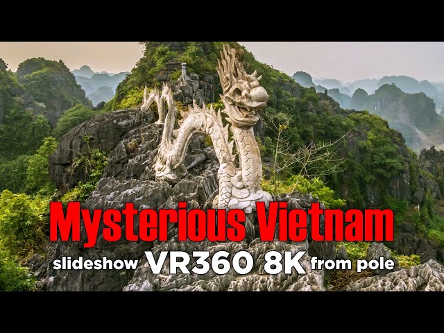VR360. Mysterious Vietnam. Telescopic pole panoramas slideshow