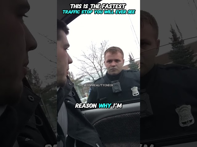 This Is The Fastest Traffic Stop You Will Ever See