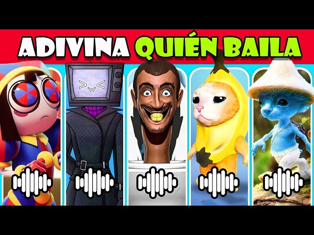 ADIVINA QUIÉN BAILA 🎙️🔥 Amazing Digital Circus, Skibidi Toilet, MrBeast, Smurf Cat, Ladybug, Elsa