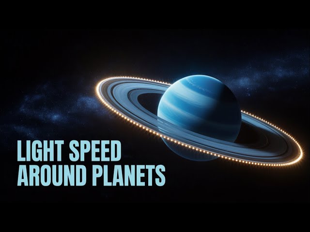 ⚡Light Speed ORBITING Planets🪐3D Visualized