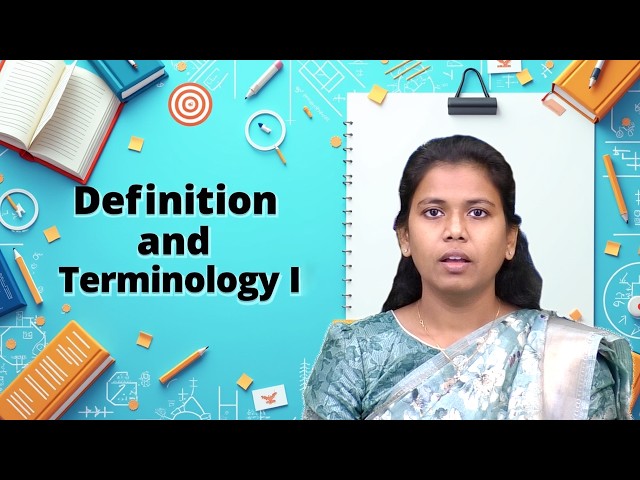 Definition and Terminology Model 1 by Ms. Meghamala Y