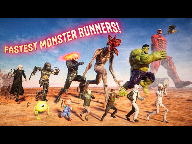 🏁 Fastest Running MONSTER Characters Ever! 🧌💨 3D Comparison