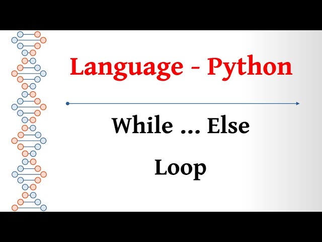 Language Tamil - Python - While Else Loop