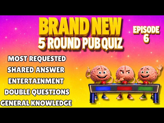 Brand New Pub Quiz! 5 Rounds Plus a Joker Card to give you double points in any one round.