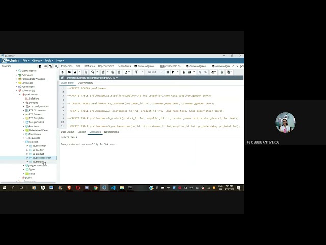 Coding using NodeJs, PostgreSQL, Visual Studio Code and Github || Database and Web dev't