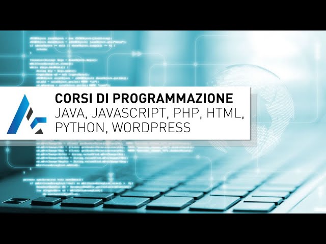 Corsi linguaggi di programmazione Java, JavaScript, PHP, HTML, Python, Wordpress.