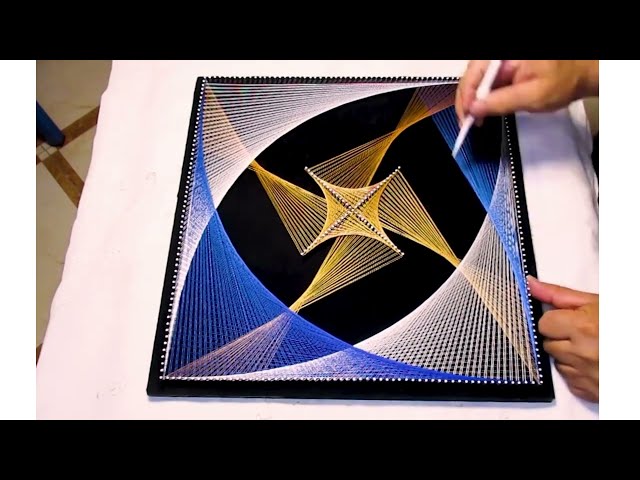 String Art,How To Make   Easy String Art#shorts