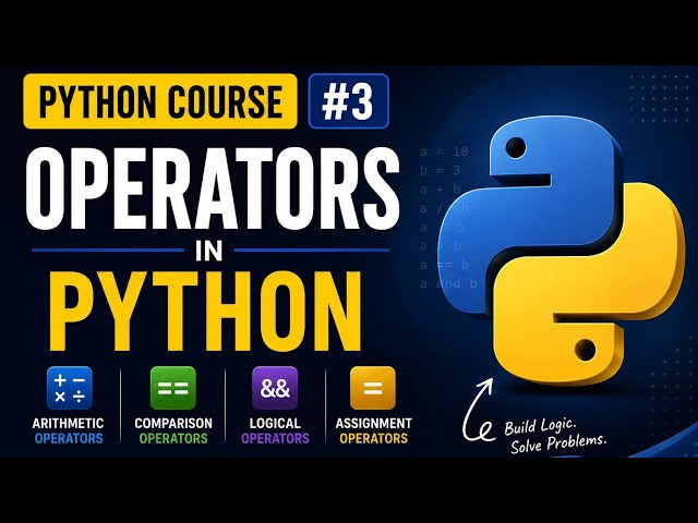 Python Operators Explained for Beginners | Arithmetic, Comparison & Logical Operators #3
