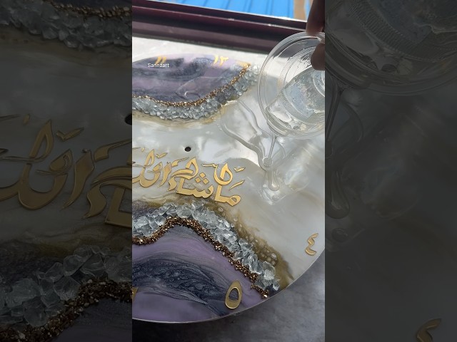 Resin Art പഠിക്കാം 💕🥰#resin #malayalam #art #tutorial #wedding #sannzart #viralvideo