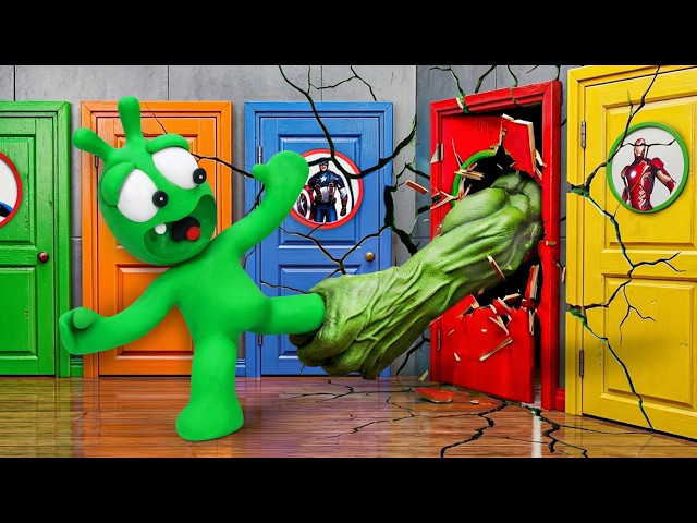 Pea Pea's Mystery Doors Challenge - what's Inside Each Door?