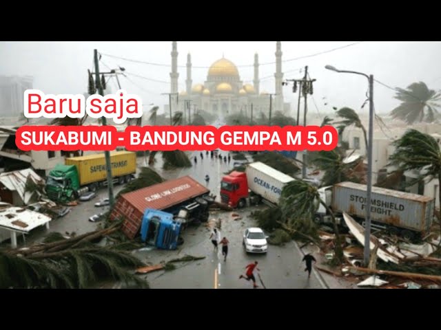 JUST IN! M5.0 EARTHQUAKE ROCKS WEST JAVA, RESIDENTS PANIC AND RUN OUT OF HOMES