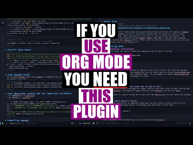 Write Everything In Emacs Org Mode? You NEED This Plugin!