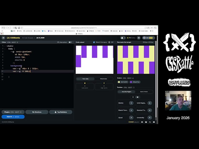 CSSBattle for JANUARY 5 (2026)