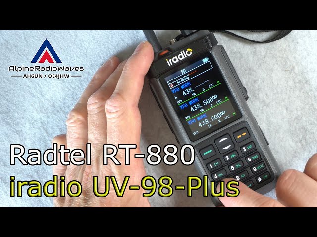 Cómo programar manualmente (a mano) el iradio UV-98Plus o el Radtel RT-880 - Solicitud de un usuario