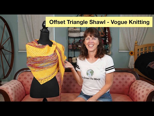 Offset Triangle Shawl - A Great Travel Project