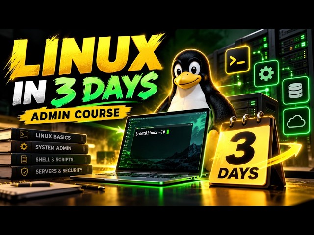 Linux Administration Full Course 2026 | Learn Linux in 3 Days