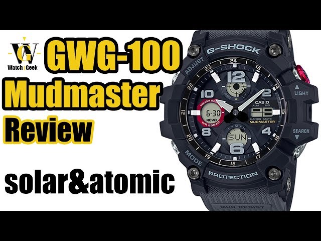 GWG-100 Mudmaster - Review of the new Solar Atomic G-Shock