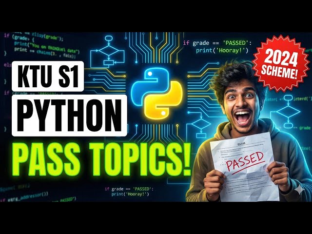 KTU - Algorithmic Thinking with Python - Important Topics