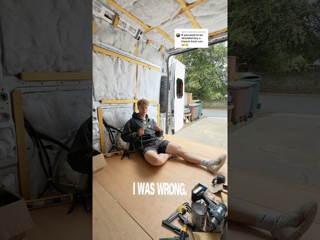 I was wrong about this in my van conversion…