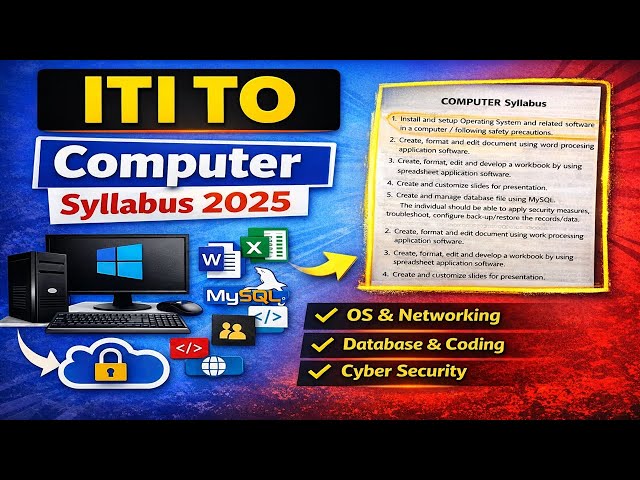 ITI TO Computer Syllabus 2025 | ITI Trade Orientation Computer Full Details in Hindi