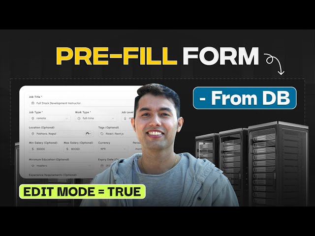 Edit Job Post in Next.js (Prefill Form Data) | MySQL + Drizzle ORM + TypeScript