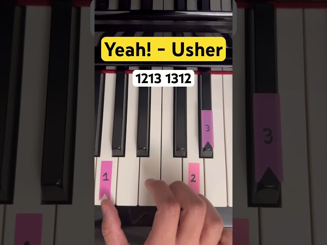 Yeah! - USHER - Easy Piano Tutorial #music #piano #pianotutorial