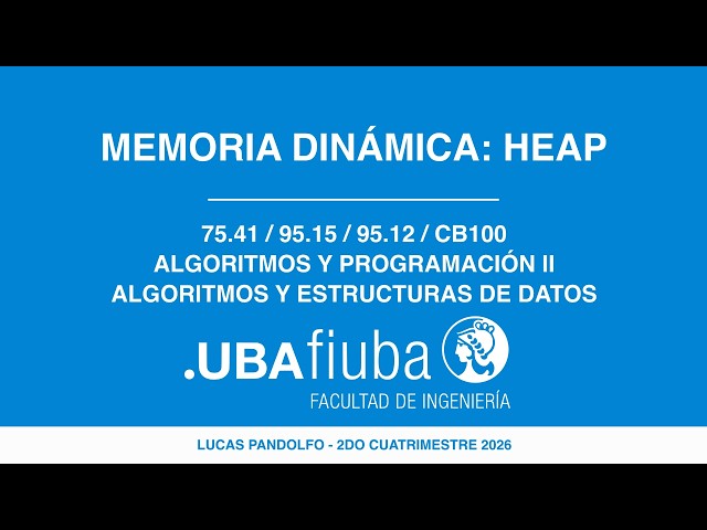 Dynamic memory: the heap