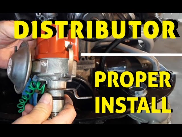Vintage VW Distributor Install  by VW Bruce