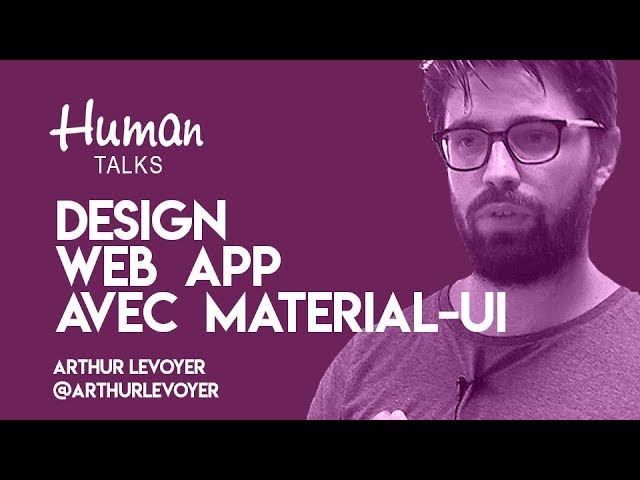 Designez rapidement votre Web App avec Material-UI