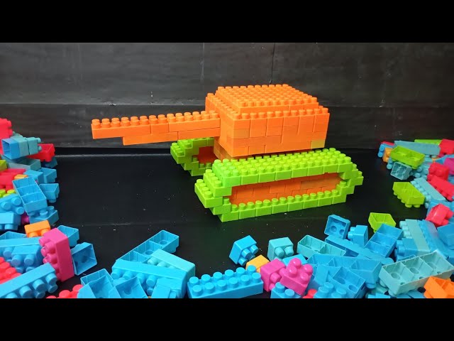 Satisfying DIY Army Tanker Build / Lego Building Blocks Videos / #buildingblocks  #lego