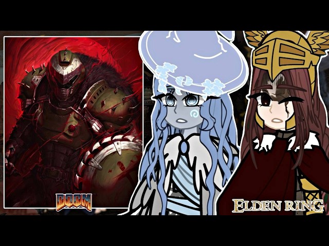 Elden Ring Demigods React to The Doom Slayer | Gacha React |