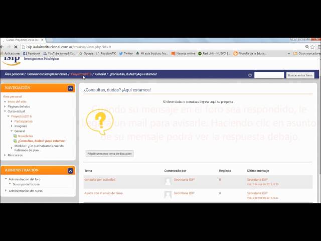 Ingreso al Aula Virtual ISIP