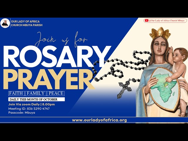 Daily Online Rosary Prayer - Mysteries of Light (22nd October, 2026)