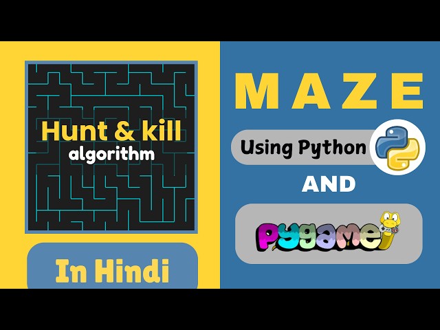 Build a Maze Generator in Python | Hunt & Kill Algorithm Explained