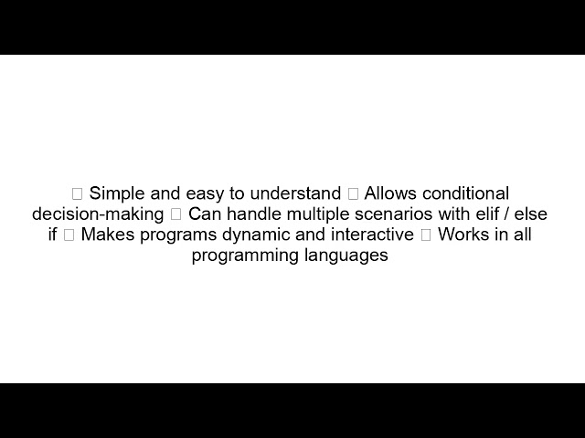 If–Else Statement in Programming | Explained for Beginners