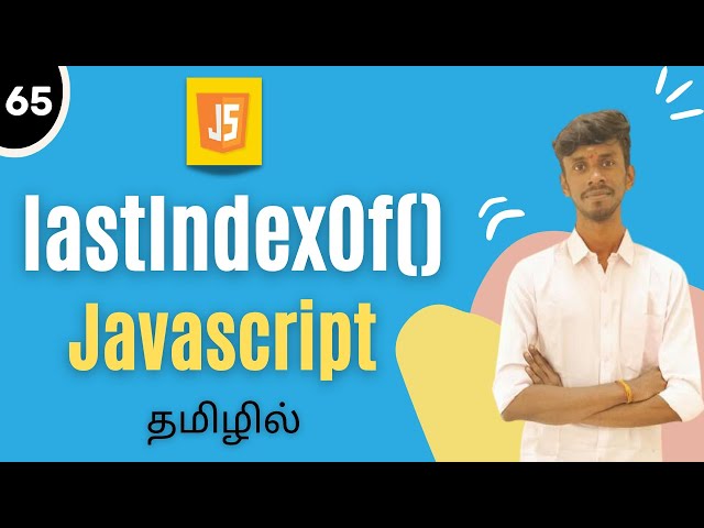 lastIndexOf Method In JavaScript Tamil | JavaScript Array Methods | #javascript #lastindexof #array