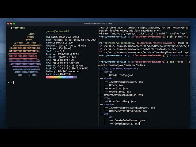 Java Coding Session — Spring Boot, Maven & JUnit in the Terminal · 8 Hours · 1080p Keyboard ASMR